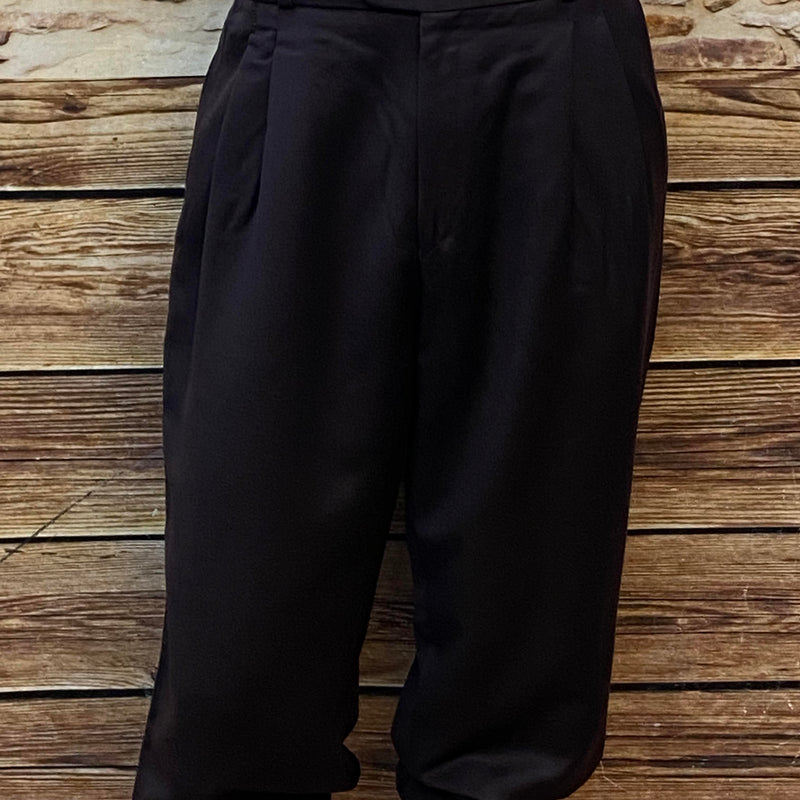 Knickerbocker Hose aus den 1920er Jahren in Größe 50 aus Schurwolle in dunklem Pflaumenbraun.