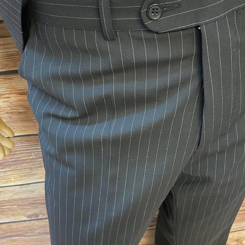 20er Jahre Herren Outfit Gr. 52 Nadelstreifen mit Weste