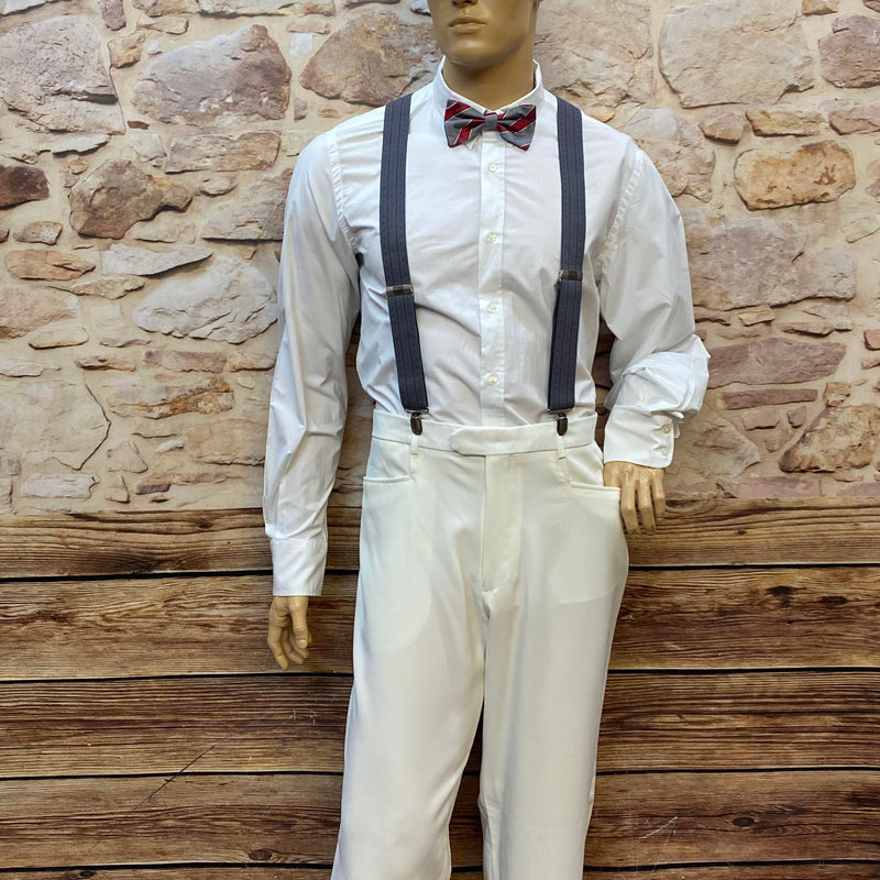 20er Jahre Herren Outfit Gr. 54 – weißer Anzug & Schiebermütze