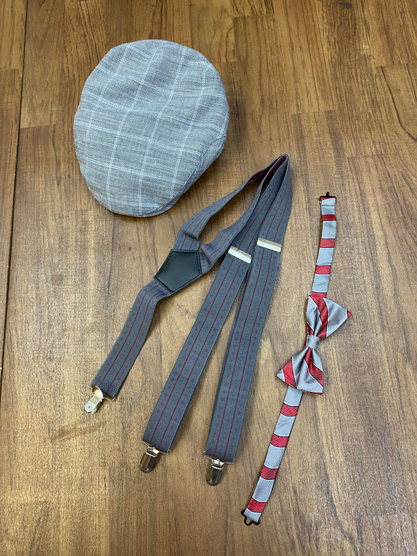 20er Jahre Herren Outfit Gr. 54 – weißer Anzug & Schiebermütze