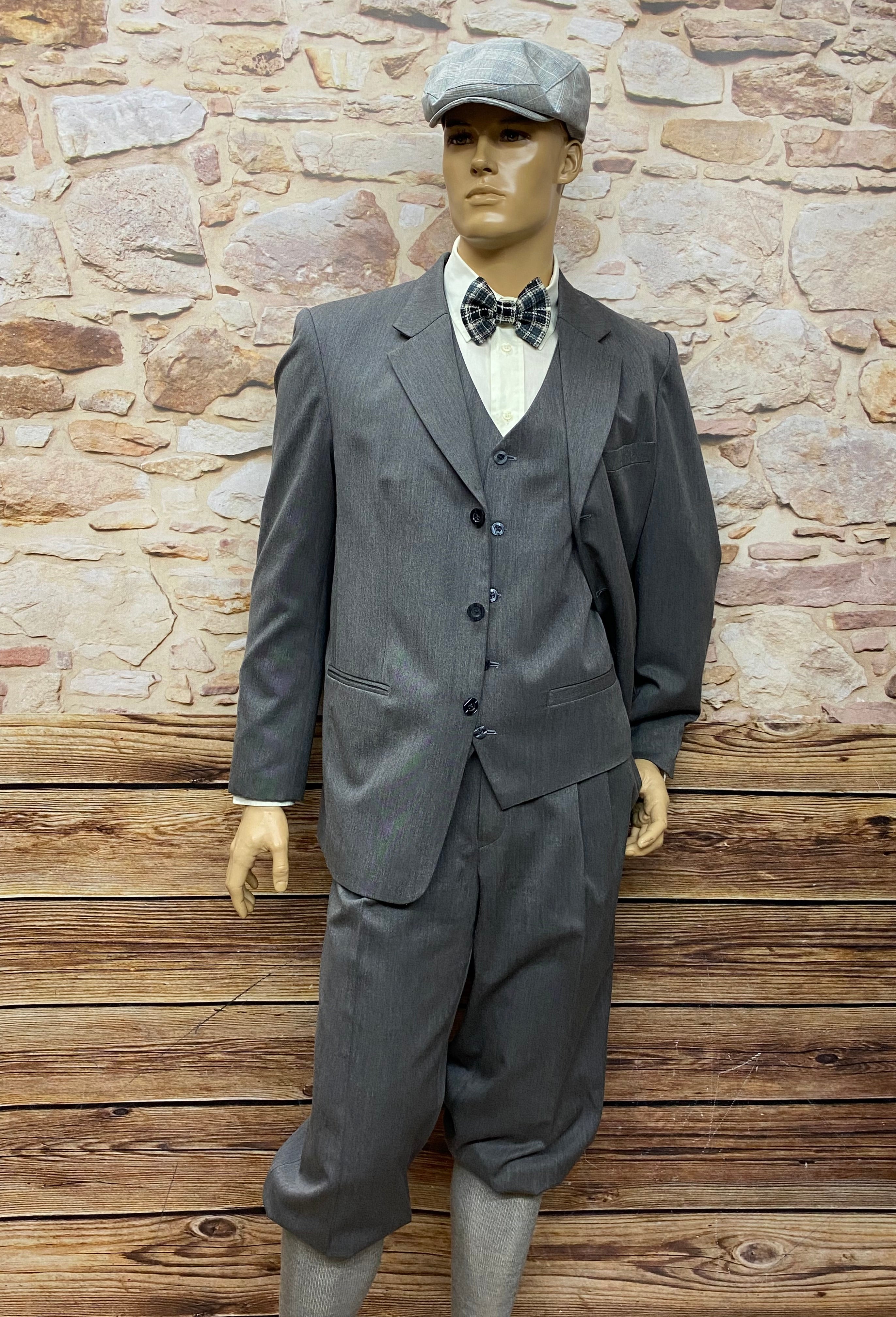 20er Jahre Mode Herren, Kostüm mit Knickerbocker Hose Gr.56
