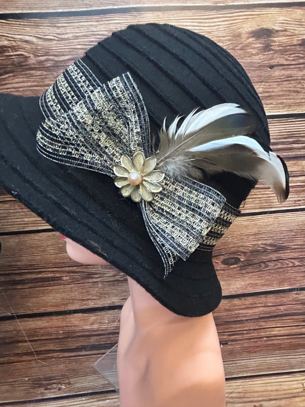 20er-Jahre Komplett-Outfit – Kleid Gr. 36