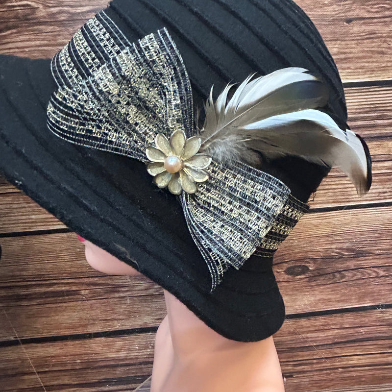 20er-Jahre Komplett-Outfit – Kleid Gr. 36