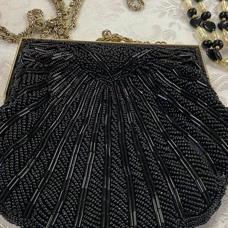 20er Jahre Damen-Set Schwarz/Türkis