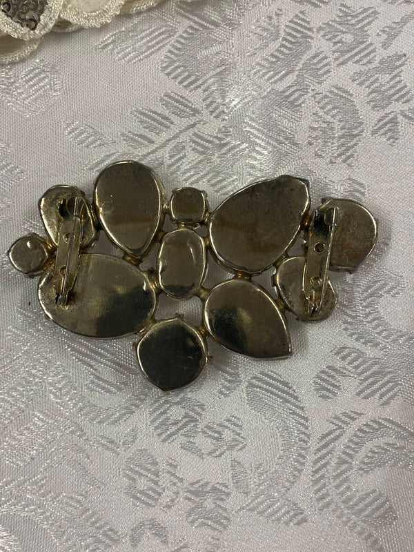 20er Jahre Damen Set Accessoires weiß/silber