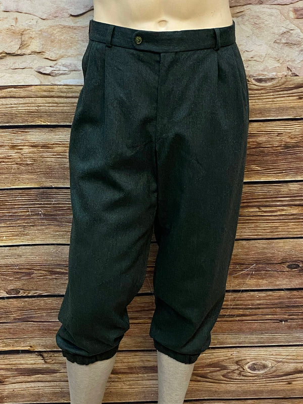 Vintage Lodenfrey Knickerbocker in Dunkelgrün aus Schurwolle im 20er. Jahre Stil – Größe 56