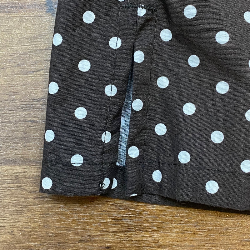 Caprihose 50er Jahre Stil braun Polka Dots Gr.40