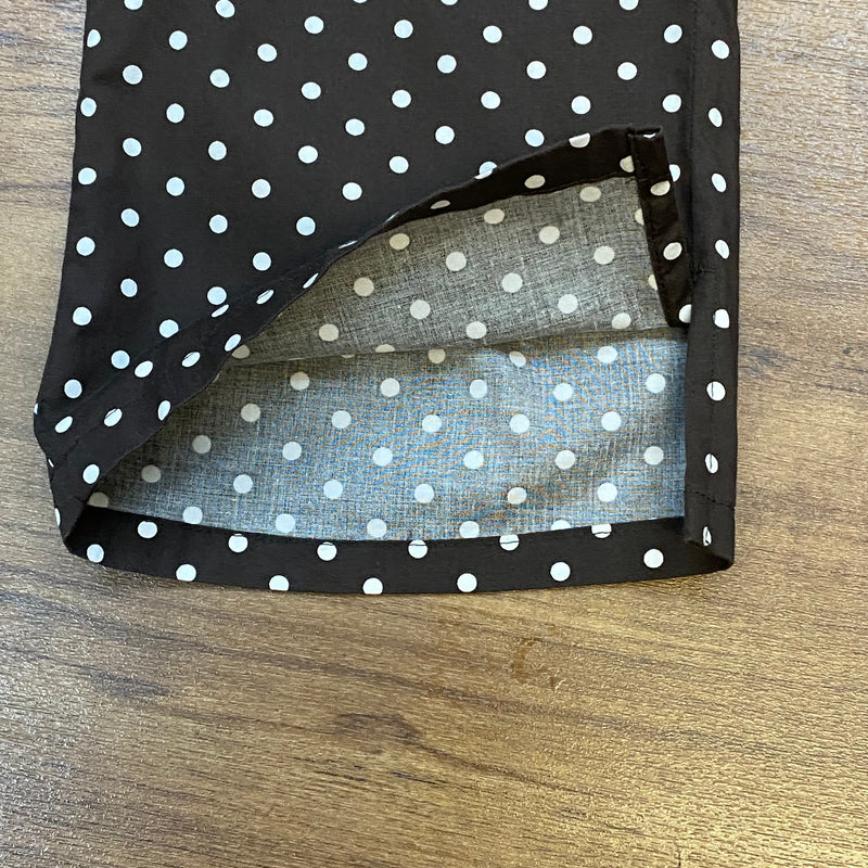 Caprihose 50er Jahre Stil braun Polka Dots Gr.40