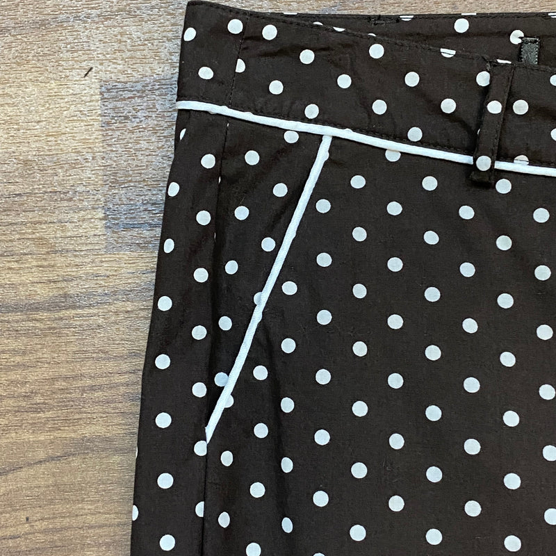Caprihose 50er Jahre Stil braun Polka Dots Gr.40
