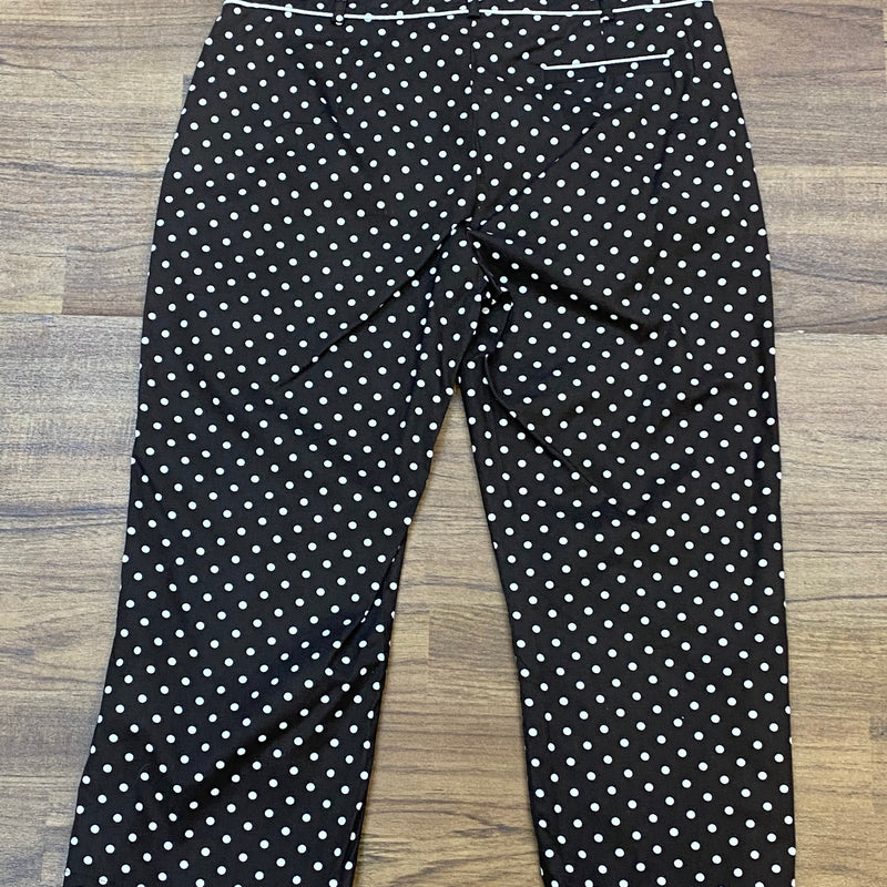 Caprihose 50er Jahre Stil braun Polka Dots Gr.40