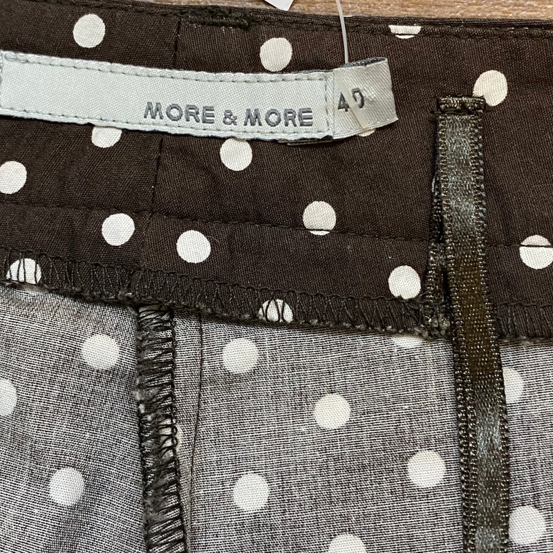 Caprihose 50er Jahre Stil braun Polka Dots Gr.40