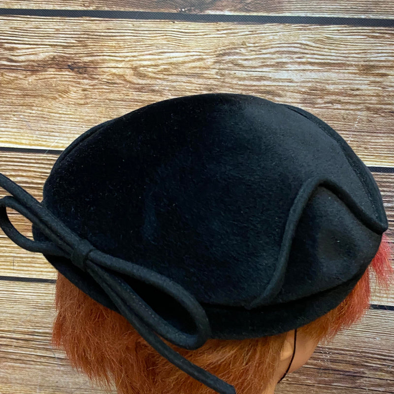 schwarzer 50er Jahre Hut, Vintage