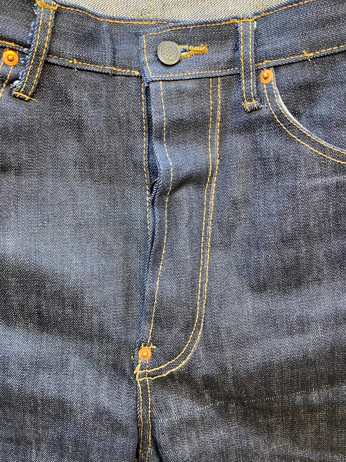 Jean de travail classique des années 50, pantalon, denim bleu, De Brabander Mfg. Co