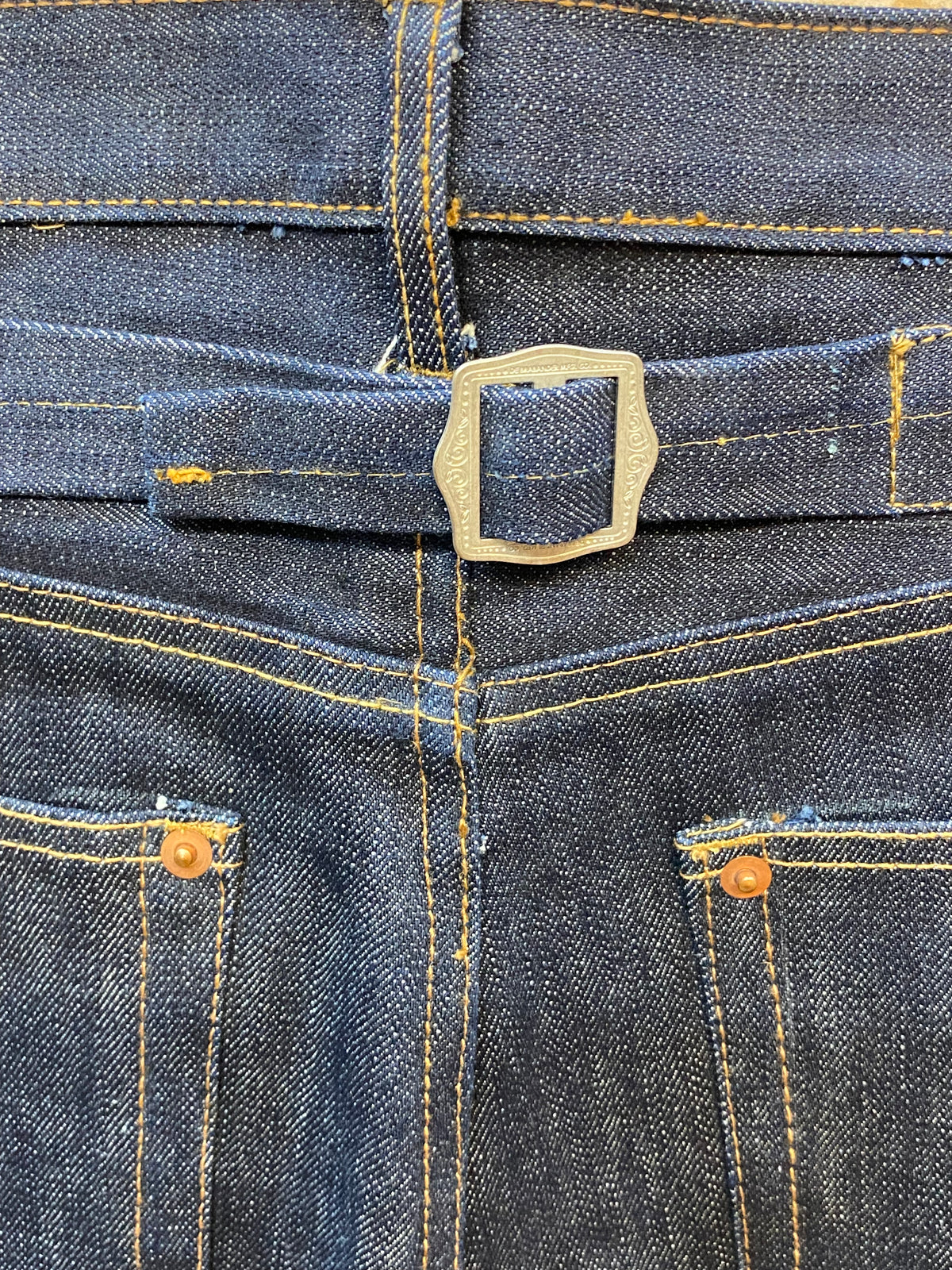 Jean de travail classique des années 50, pantalon, denim bleu, De Brabander Mfg. Co