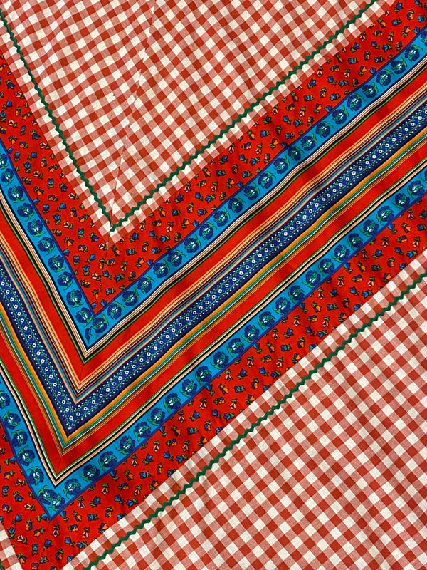 Original 70er Jahre Maxi-Rock aus Baumwolle Vintage Rock Gr.34