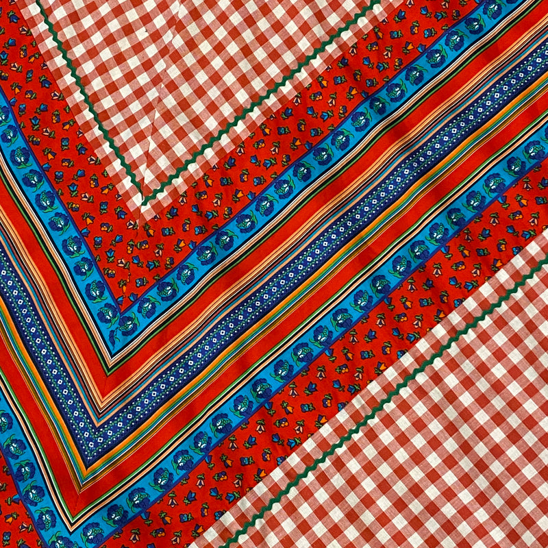 Original 70er Jahre Maxi-Rock aus Baumwolle Vintage Rock Gr.34