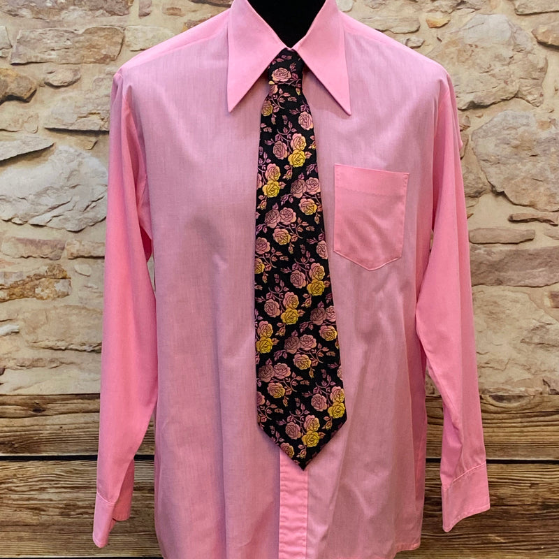 70er Jahre Vintage-Charme in Rosa – Größe 42