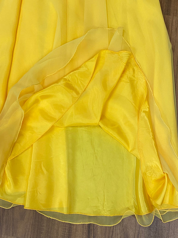 Original 70er Jahre Vintage Maxikleid Gr.36 in knalligem Gelb