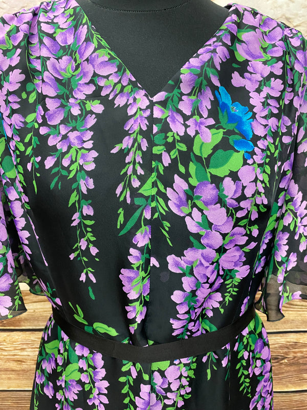 70er Jahre Maxi-Kleid True Vintage Original Gr.46