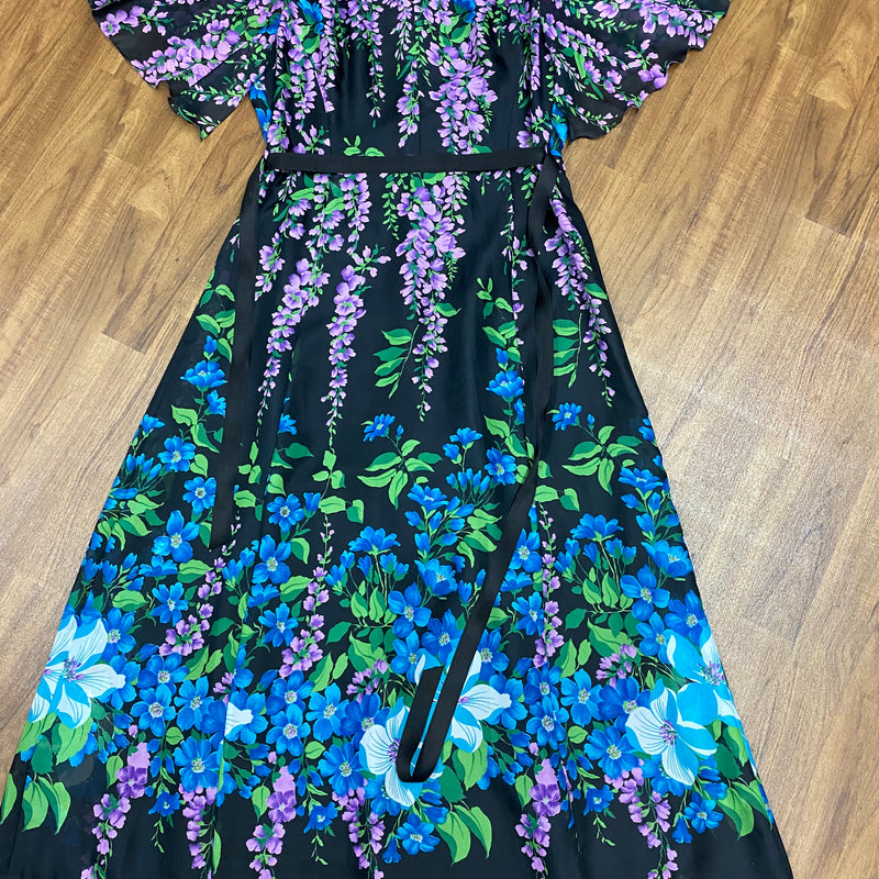 70er Jahre Maxikleid True Vintage Original Gr.46/48
