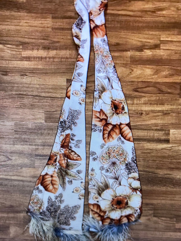 Original 70er Jahre Kleid mit Schal Gr.34