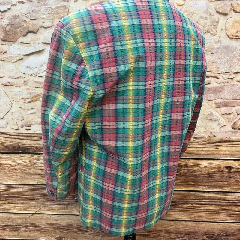 80er-Karo-Blazer Sakko Herren Gr. 50