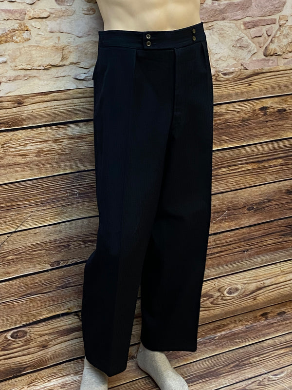 Vintage-Hose Herren 80er Jahre schwarz Gr.56