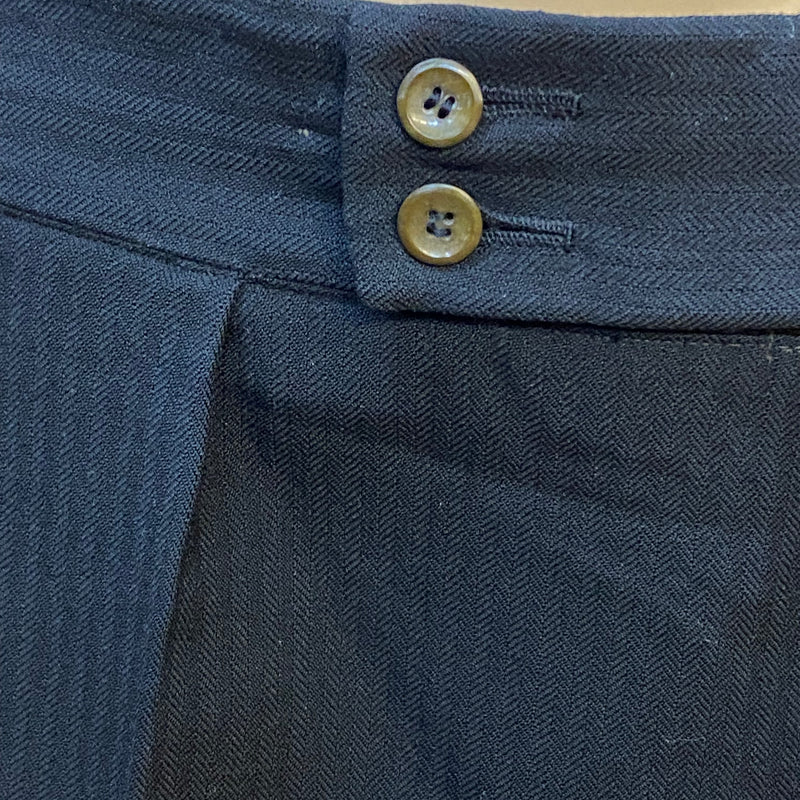 Vintage-Hose Herren 80er Jahre schwarz Gr.56