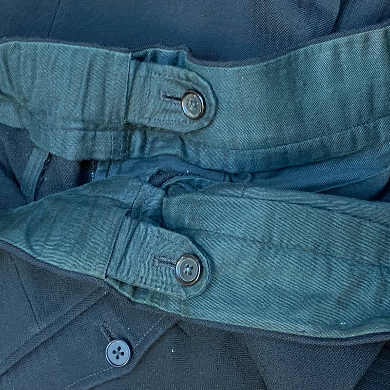 Vintage-Hose Herren 80er Jahre schwarz Gr.56