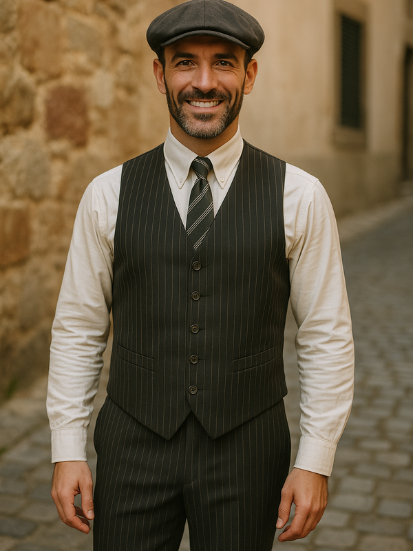 20er Jahre Vintage Anzug im Peaky Blinders Stil Herren Gr. 50, Ansicht 3