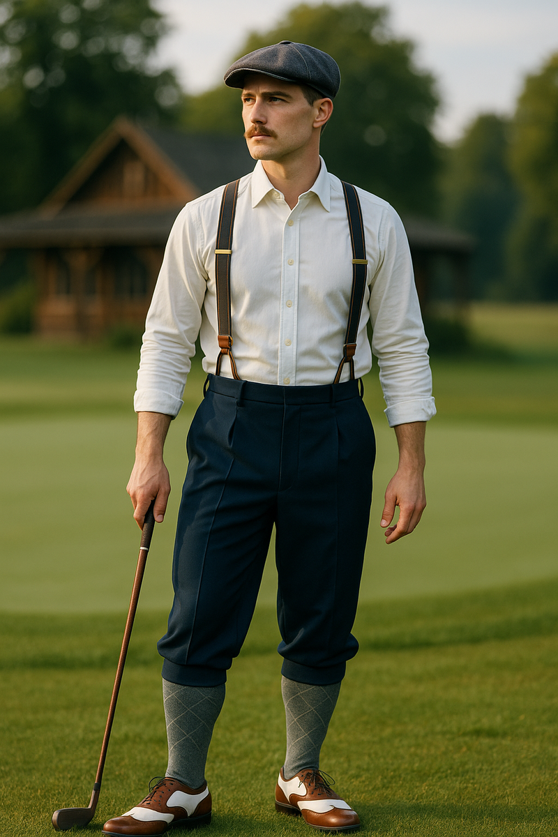 Marineblaue Knickerbocker Größe 52 – 20er-Jahre-Vibe für Deinen Golfer-Look