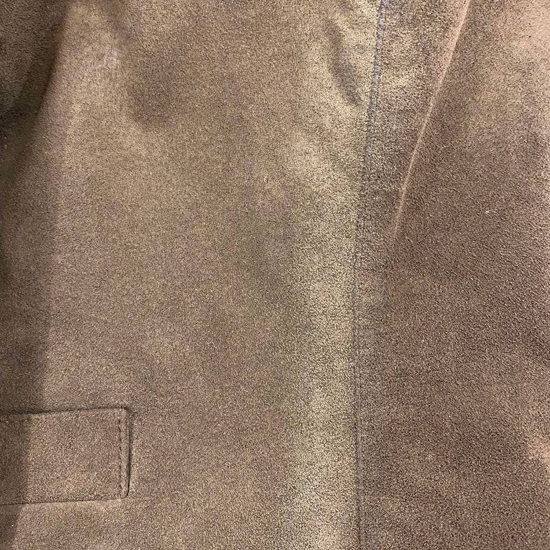Vintage Damen Weste Gr. 42 Braun – Alcantara Optik im Sale, Ansicht 3
