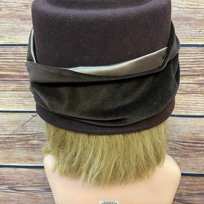 Vintage Cloche-Hut von Whiteley 20er Jahre Helmet Cloche Gr.58