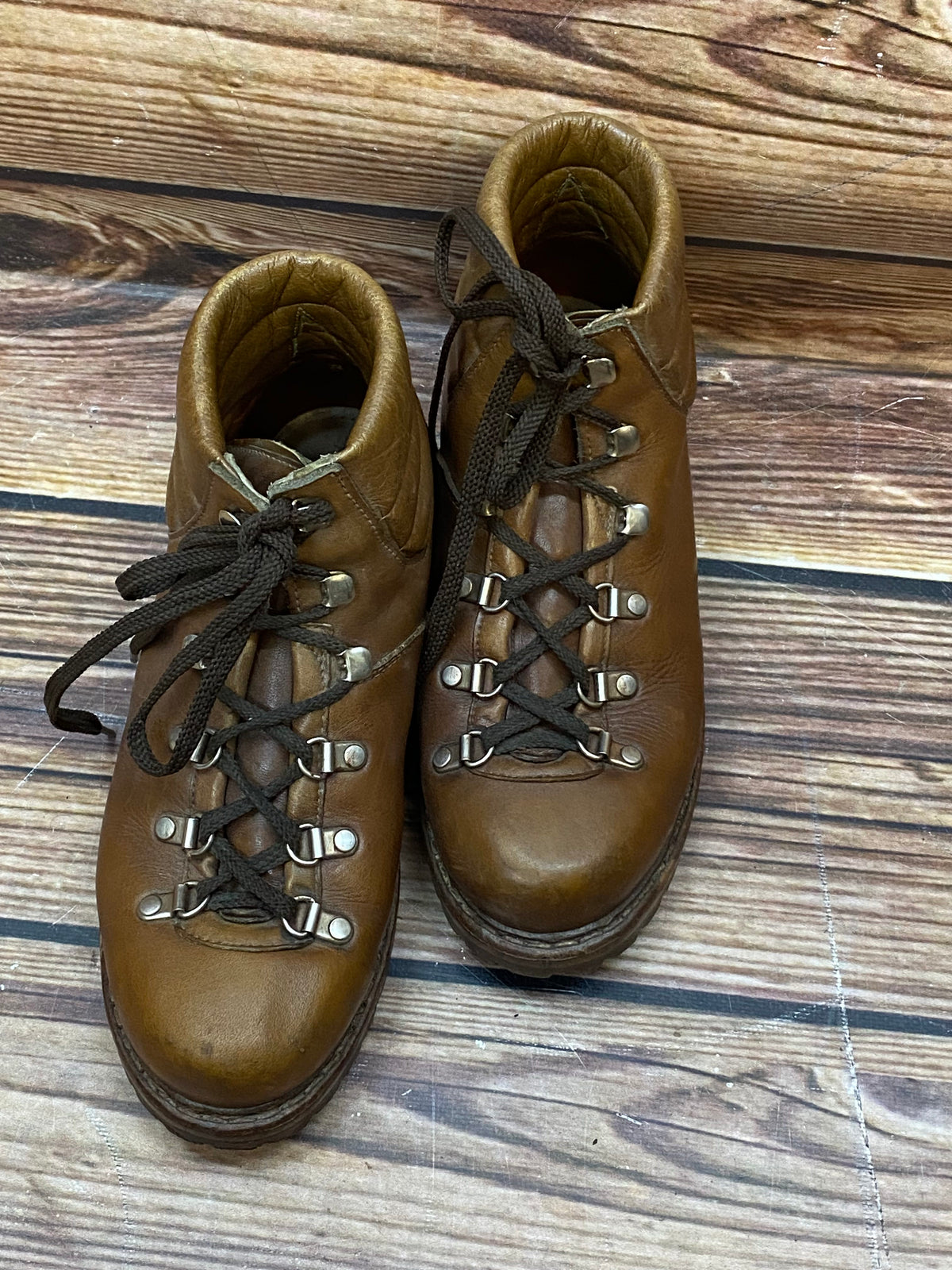 Braune Vintage Palons Schnürstiefel Größe 38