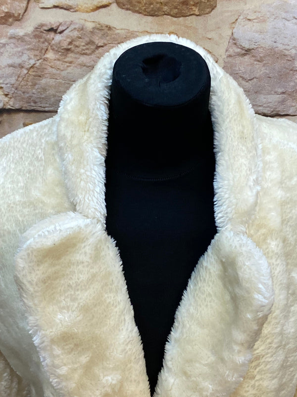 Vintage Teddyjacke aus Plüsch, Größe M