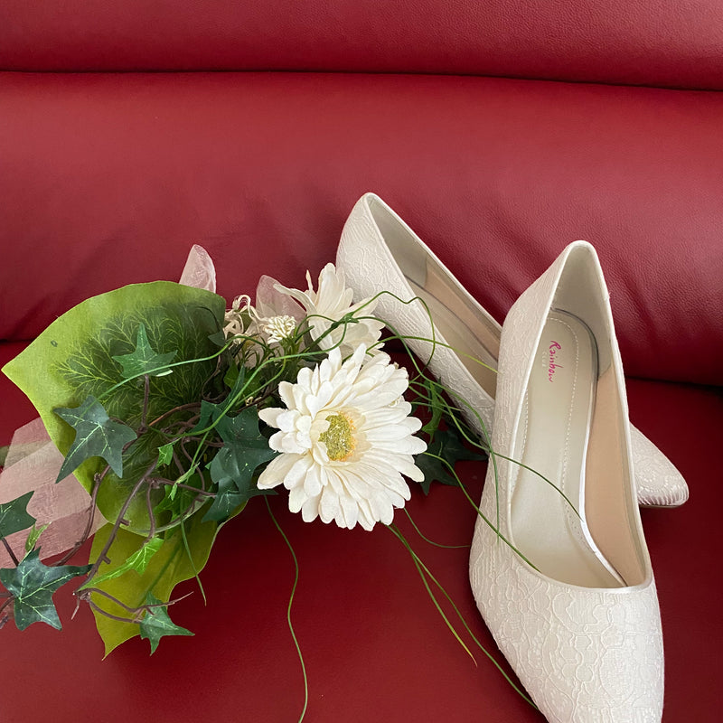 Brautschuh Hochzeitsschuhe Gr.43 neu, ungetragen Ivory