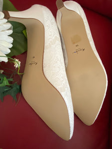 Brautschuh Hochzeitsschuhe Gr.43 neu, ungetragen Ivory