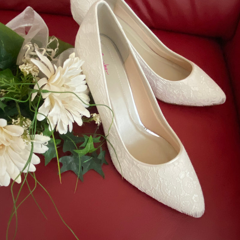 Brautschuh Hochzeitsschuhe Gr.43 neu, ungetragen Ivory