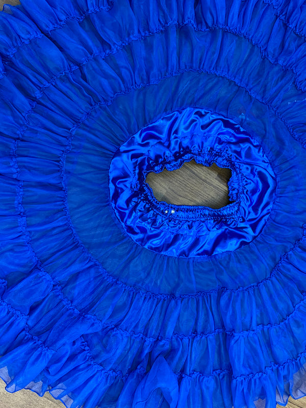 Blauer Petticoat im 50er-Jahre Stil, Gr.L