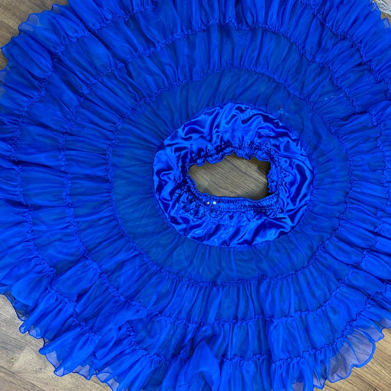 Blauer Petticoat im 50er-Jahre Stil, Gr.L