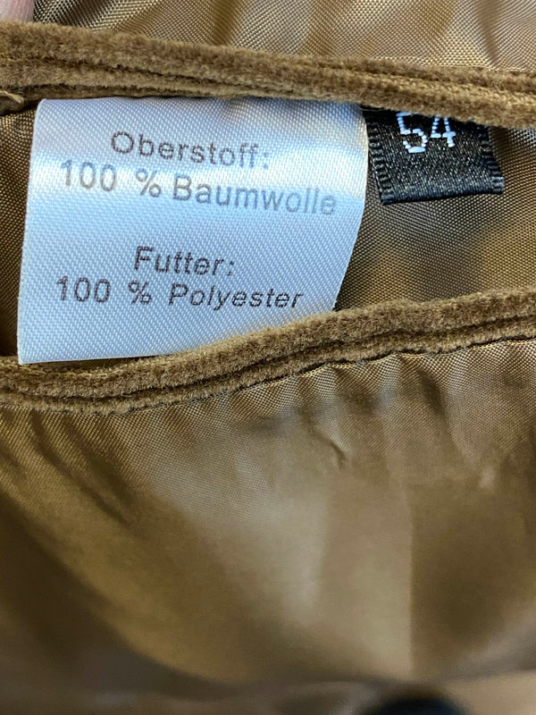 Watsons Cordblazer in Braun – Gr. 54 | 100 % Baumwolle
