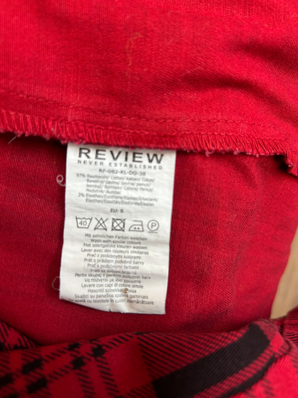 REVIEW Bandeau-Kleid im Karo-Design – Gr. 36