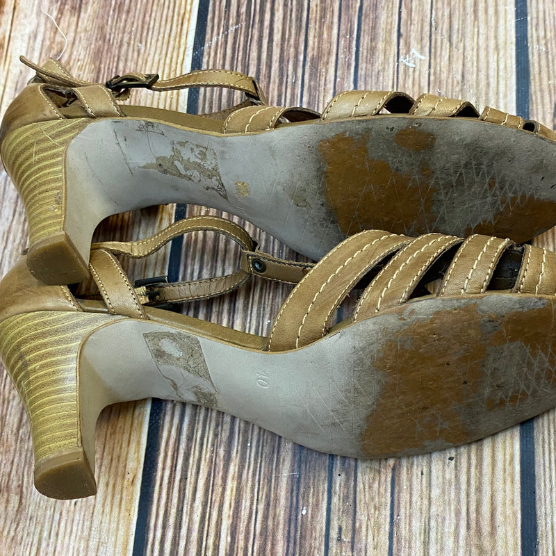 Vintage Riemchen Sandalen Damen Braun Leder Gr. 40, Ansicht 3