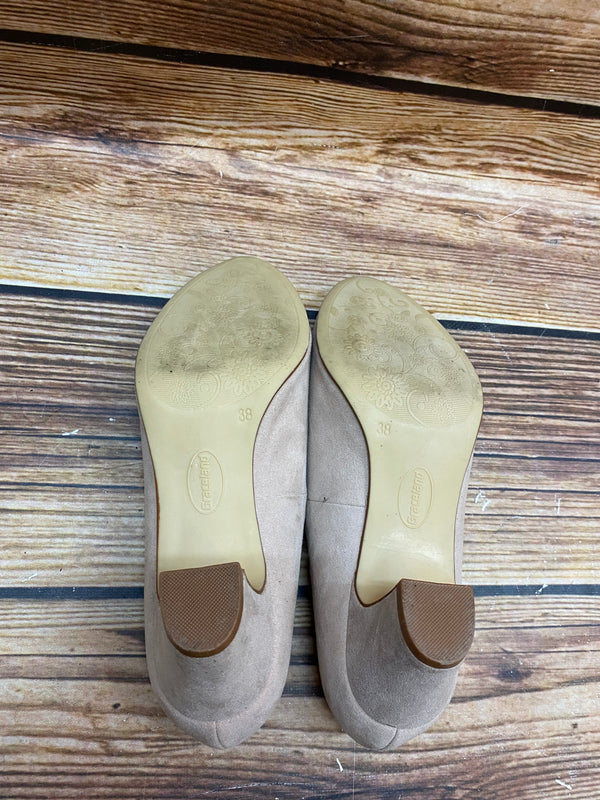 Vintage Mary Jane Pumps Damen Beige Gr. 38, Ansicht 5