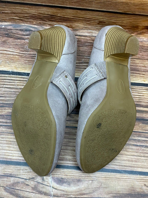 Vintage Mary Jane Pumps Damen Taupe Gr. 39, Ansicht 5