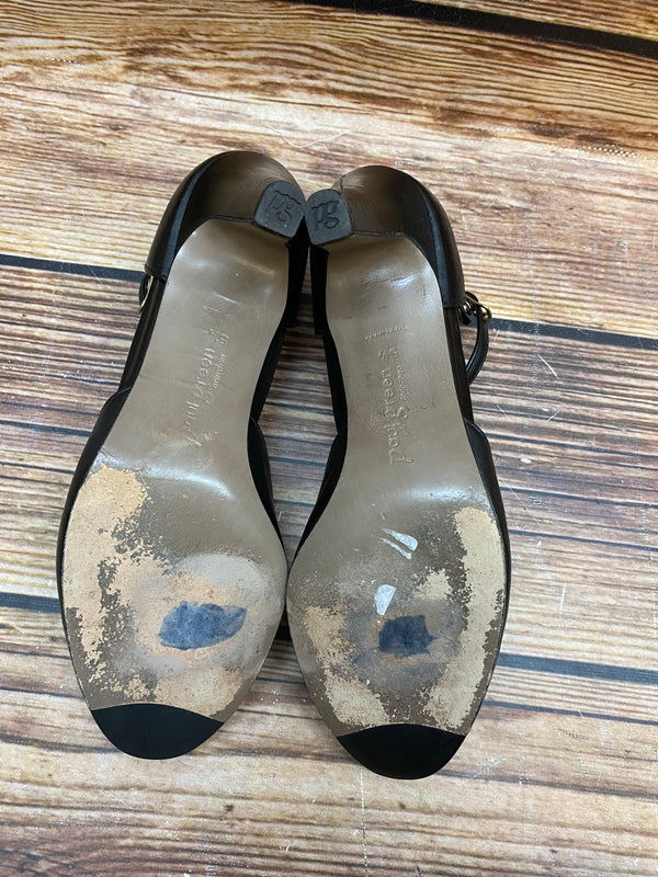 Vintage Paul Green Pumps Schwarz T-Steg Gr. 38 – Elegante Leder Abendschuhe, Ansicht 5