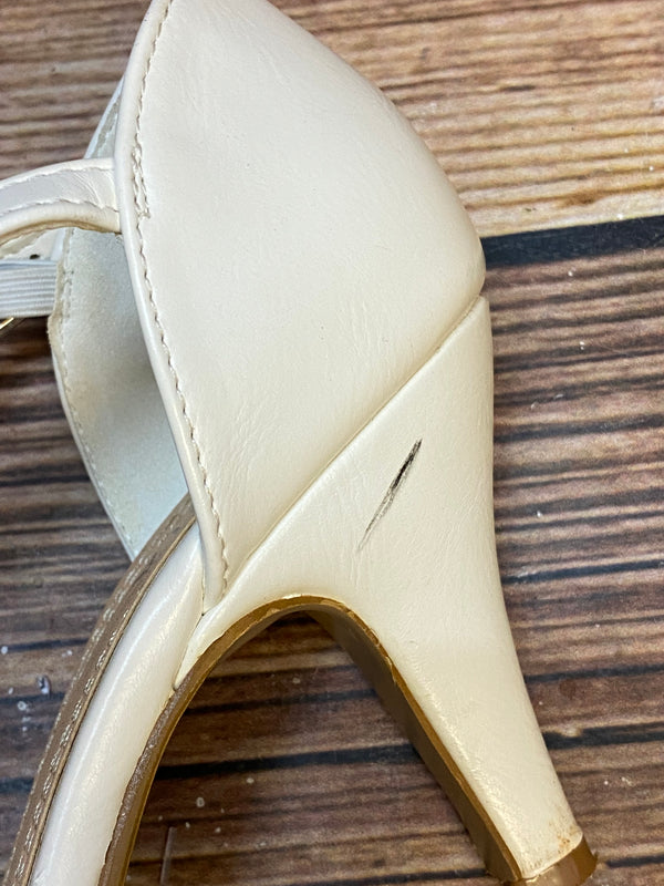 Vintage Damen Sandaletten Creme Spitze Gr. 38 – Elegant & Hochzeit, Ansicht 4