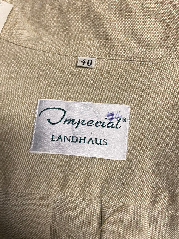 Trachtenhemd Gr.40 Landhaus Stil Herren Trachten Beige