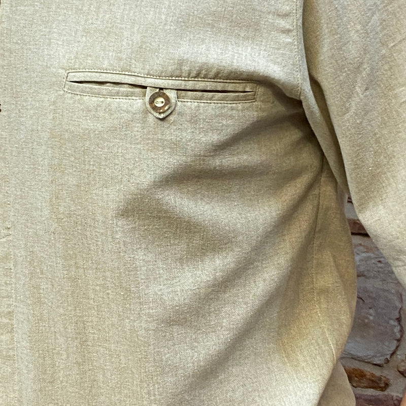 Trachtenhemd Gr.40 Landhaus Stil Herren Trachten Beige