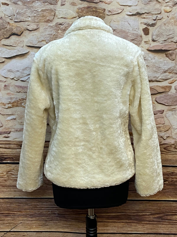 Vintage Teddyjacke aus Plüsch, Größe M
